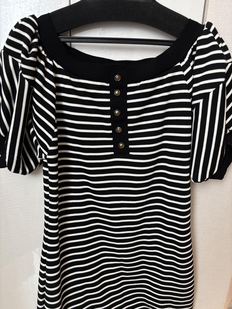 ワンピース herlipto Saint-Tropez Striped Long Dress