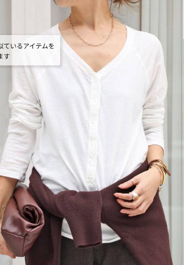 今季完売　Deuxieme Classe Henley Tシャツ　ヘンリーネック