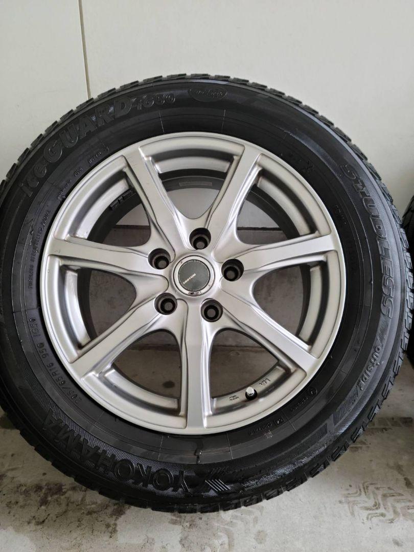 【fuk3】2012年製ヨコハマアイスガード205/65R16 ホイール付