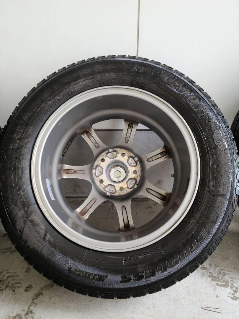 【fuk3】2012年製ヨコハマアイスガード205/65R16 ホイール付