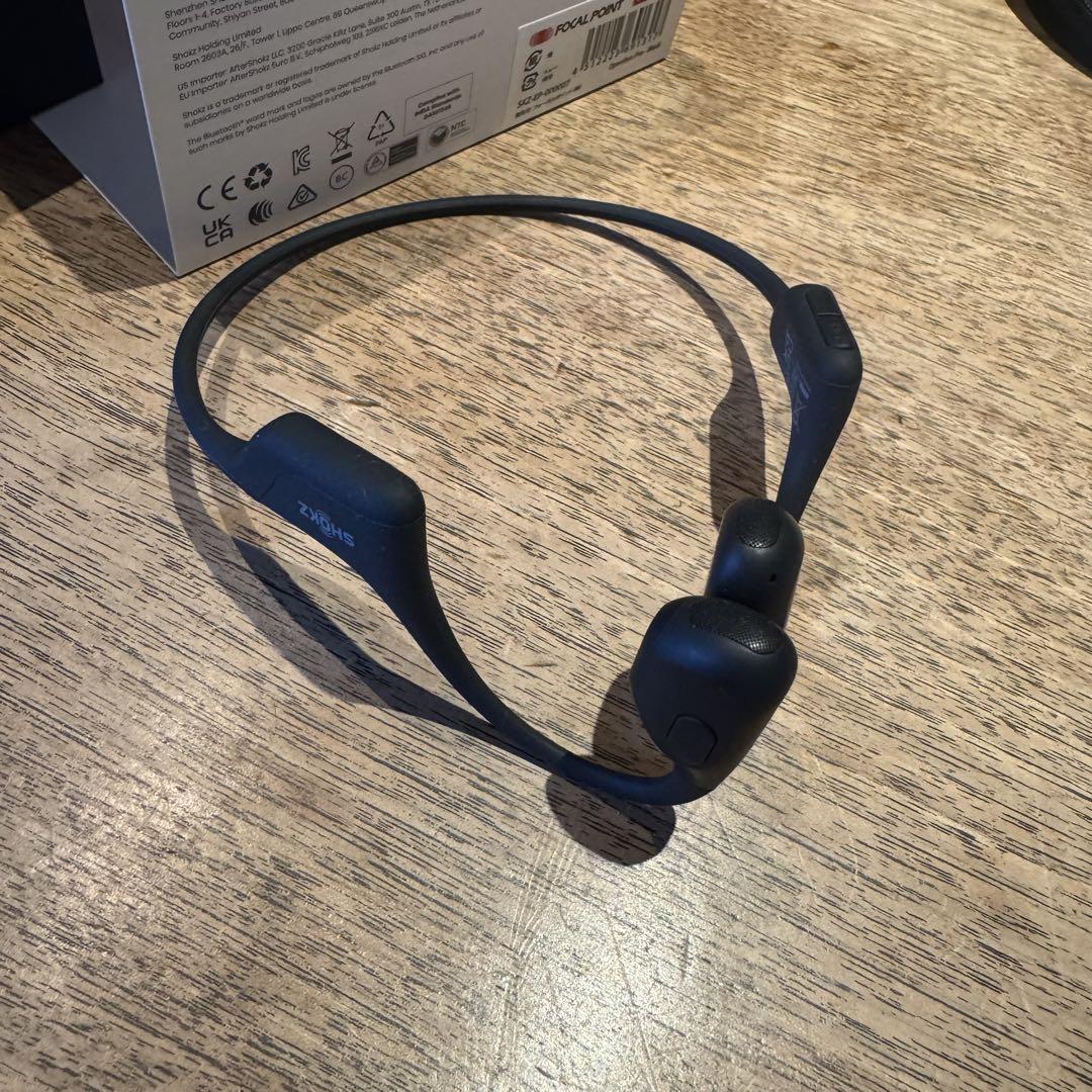 【美品】Shokz 骨伝導イヤホン OpenRun Pro ブラック