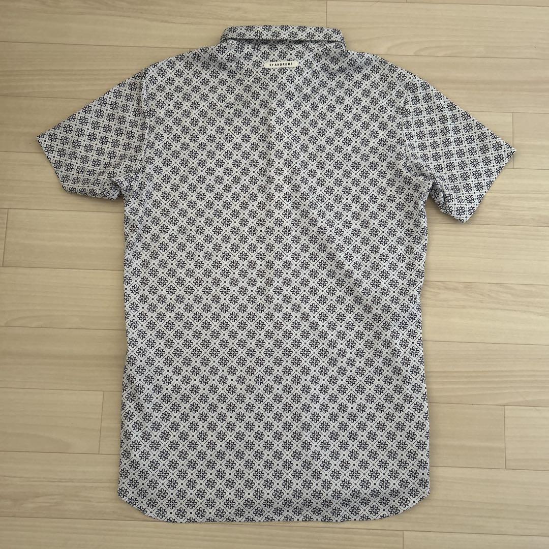【美品】St ANDREWS セントアンドリュース 総柄半袖ポロシャツ ロゴ刺繍 ST ANDREWS セントアンドリュース 2023年モデル 半袖ポロシャツ