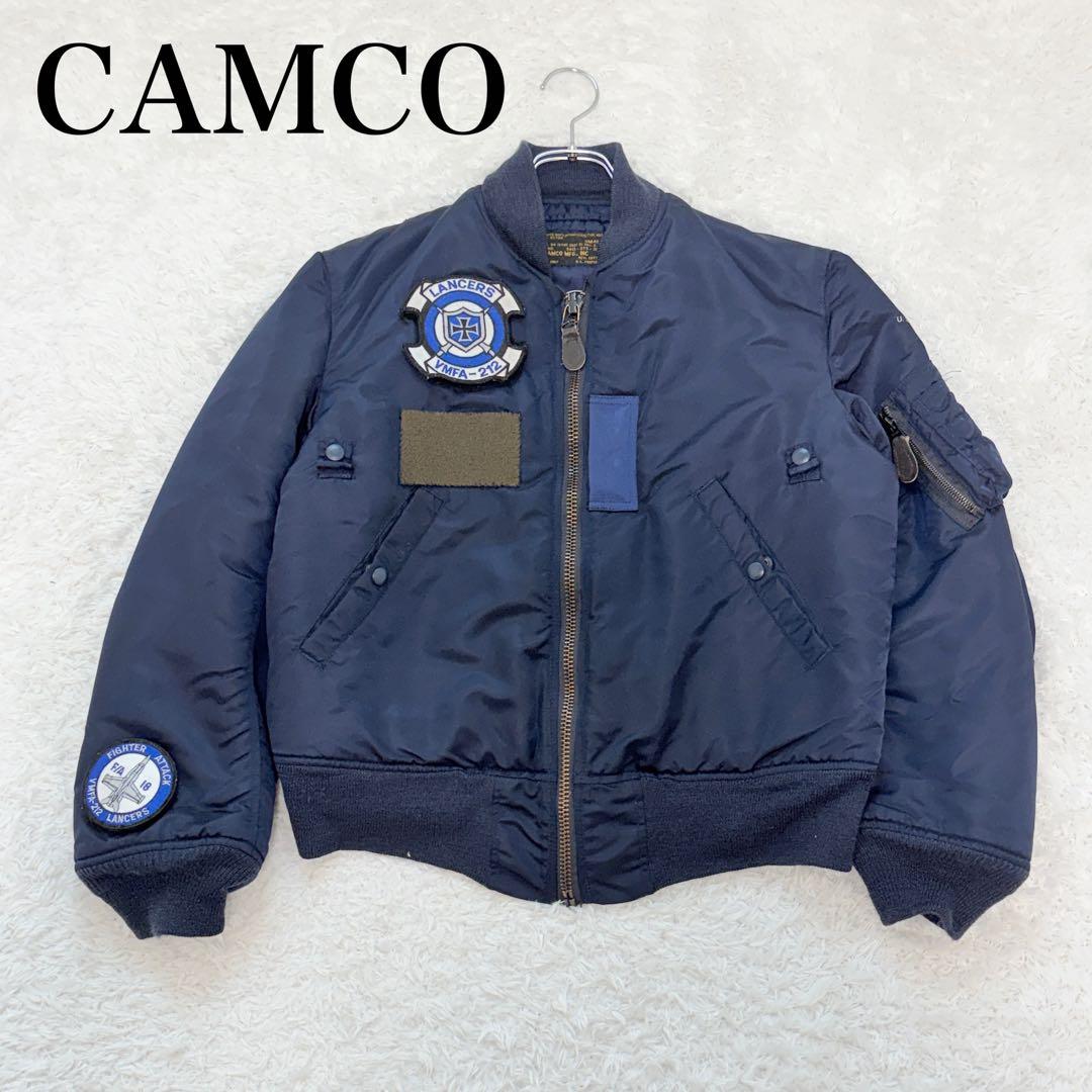 CAMCOフライトジャケットMA1米軍アメカジ 古着ワッペン付 グランジ Y2KS Archive