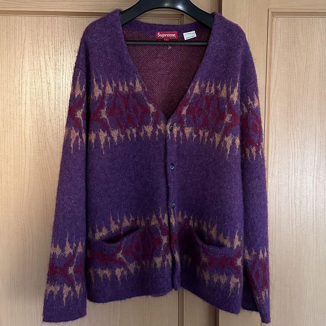 Supreme Abstract Stripe Cardigan L