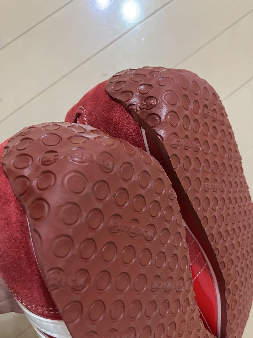 極美品❣️パトリック　アイリス　赤　エナメル　43 日本製　マラソン　パミール