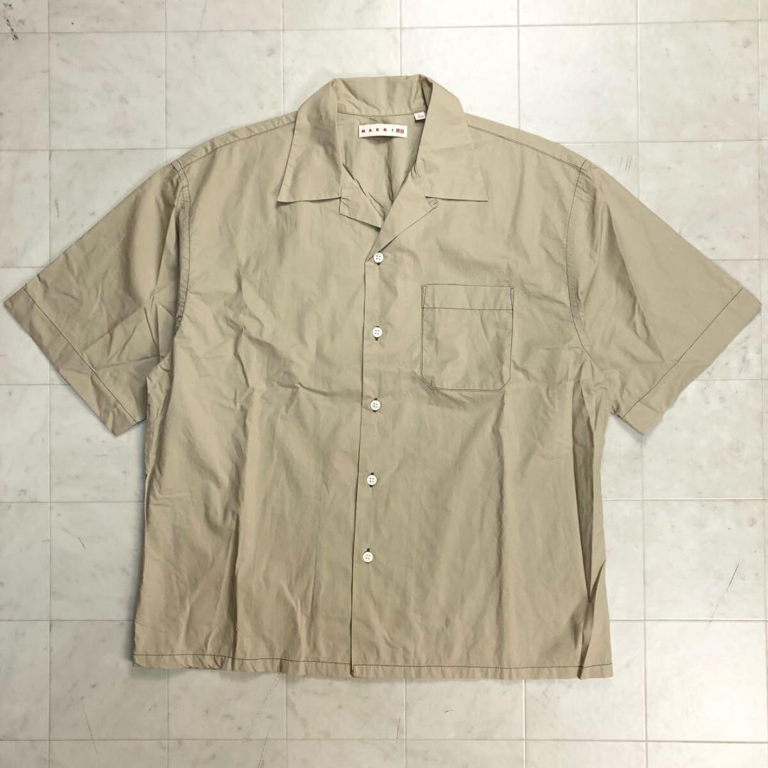 MARNI オープンカラーシャツ 半袖 MARNI - 未使用タグ付 MARNI マルニ オープンカラーシャツ 半袖