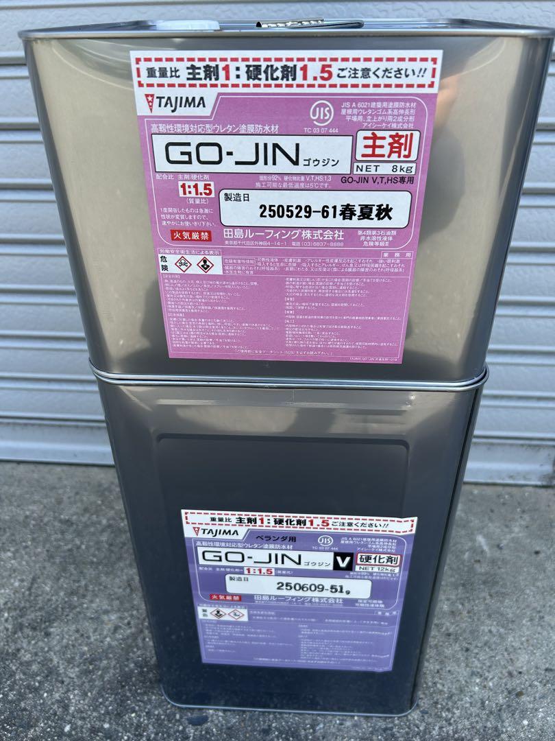GO-JIN　V　ゴウジン　春夏秋用　主剤8kg硬化剤12kg　1セット TAJIMA GO-JIN V 主剤8kg 硬化剤 12kg - メルカリ