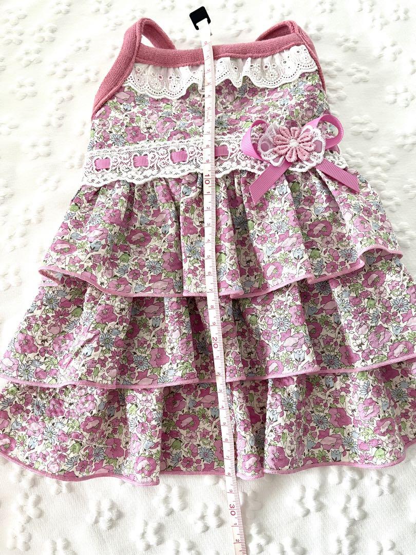 たかうさぎ犬服ハンドメイドワンピース