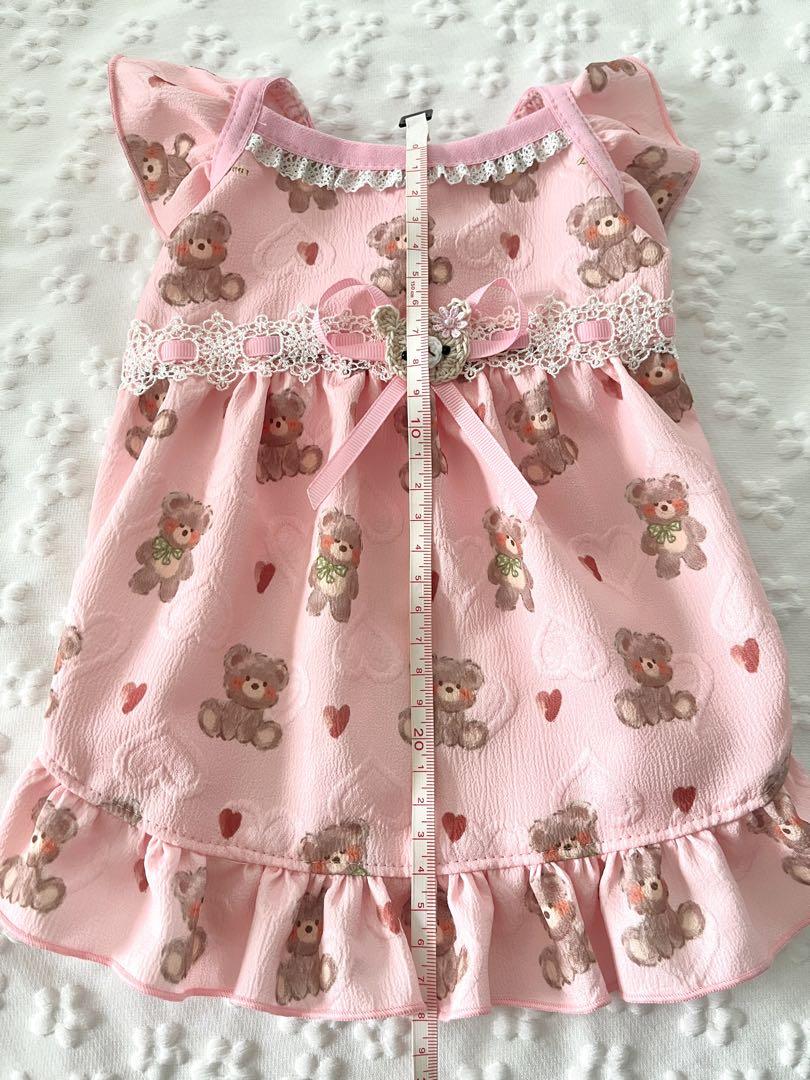 たかうさぎ犬服ハンドメイドワンピース