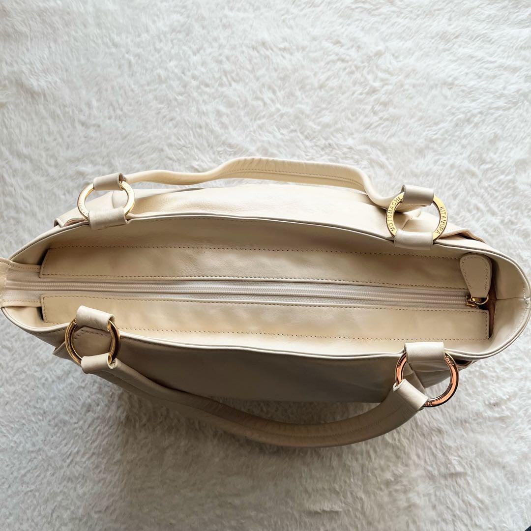 未使用級✨ Kitamura トートバッグ ドッグ犬 ゴールド金具