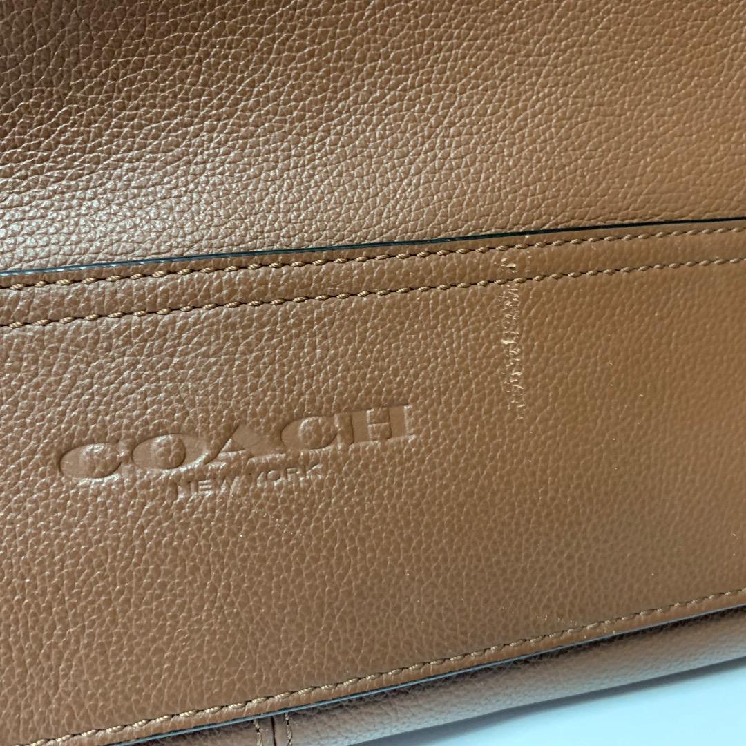 COACH ブラウン メッセンジャーバッグ - メルカリ