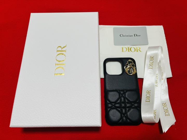 新品正規 Dior ディオール iPhone13pro ケース 黒 ブラック