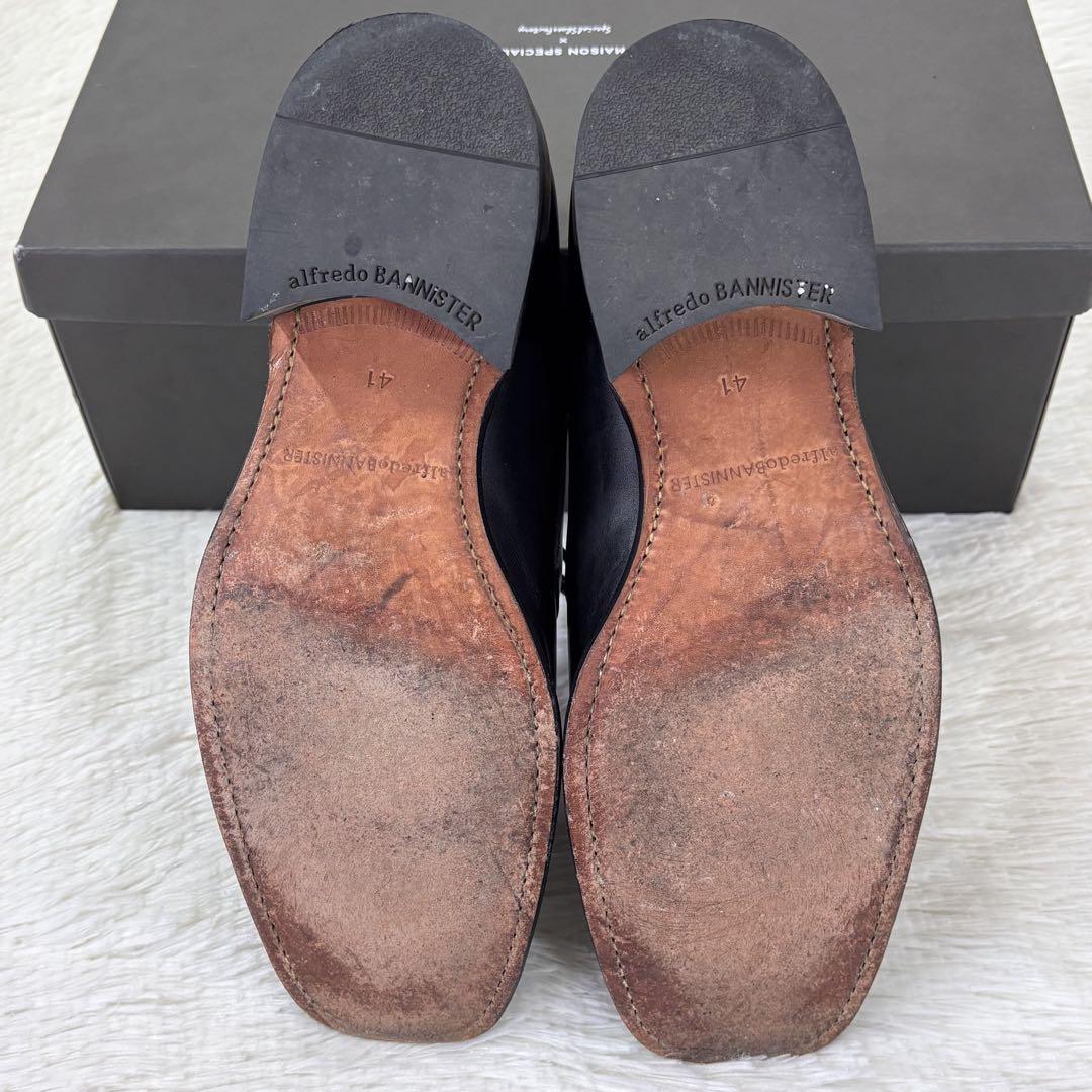 極美品 アルフレッドバニスター 革靴 25.5 ブーツ 黒