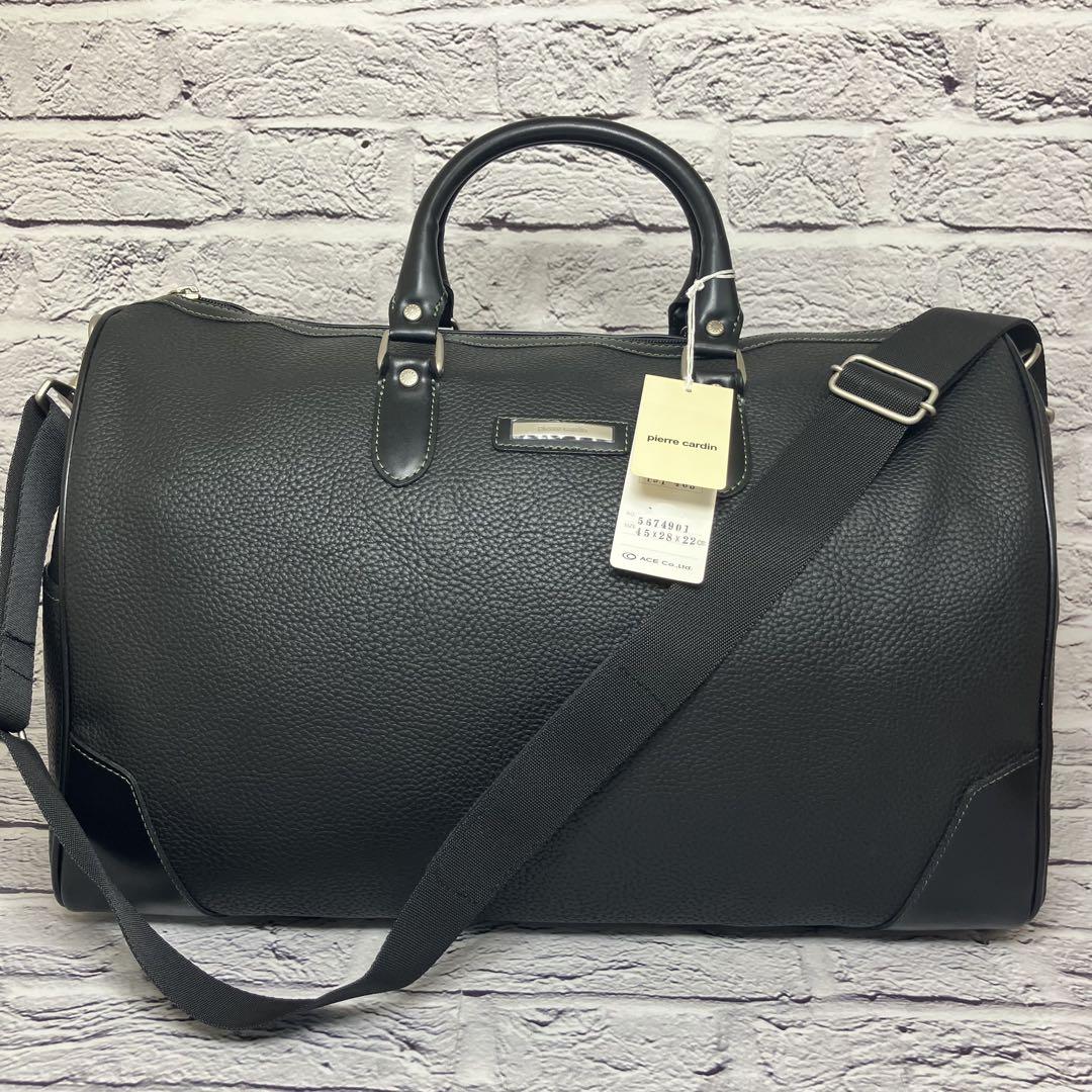【未使用】pierre cardin ピエールカルダン 2way ボストンバッグ 新品・タグ付き✨ピエールカルダン ACE社 シボ革 2way ボストン