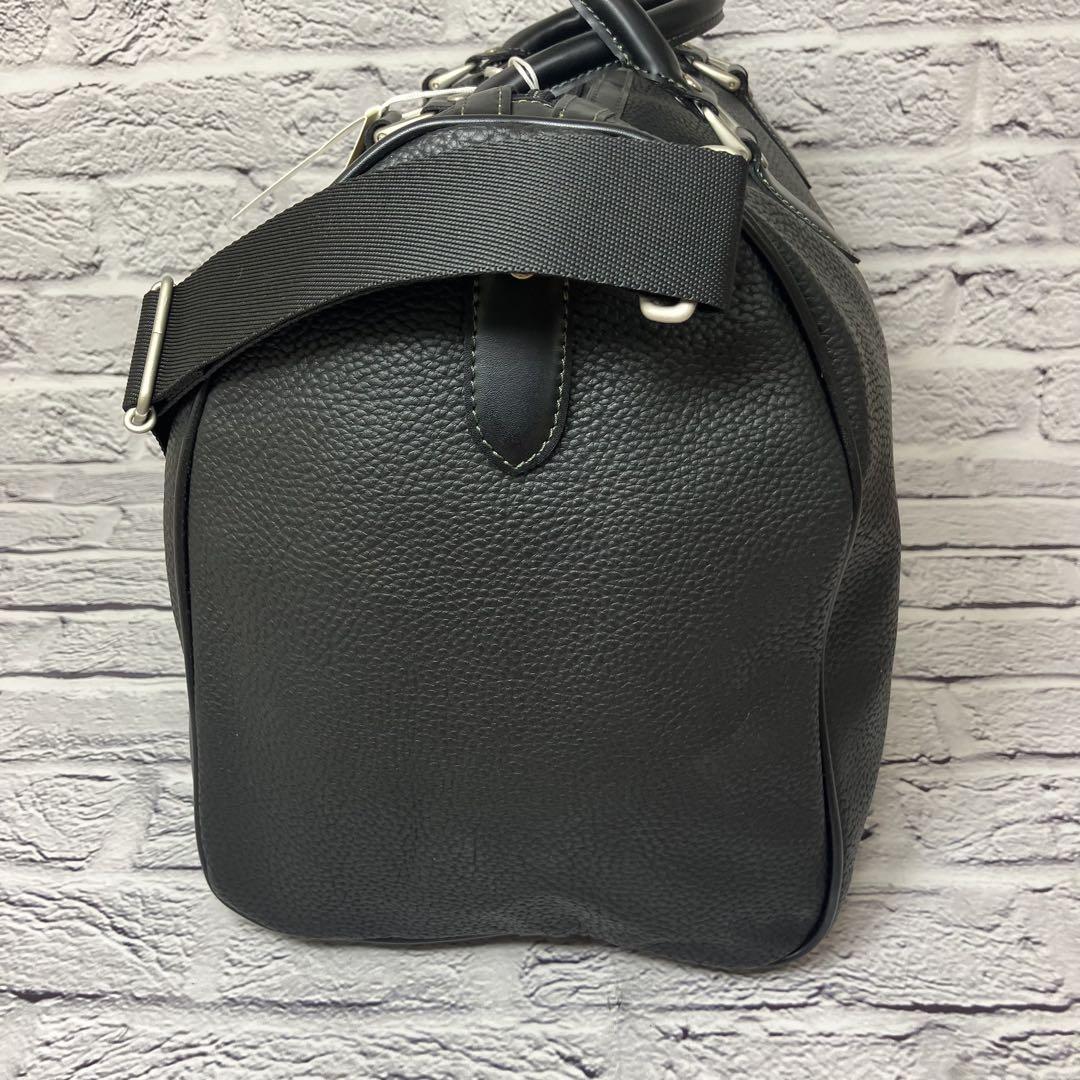 ピエールカルダン 大容量 ボストン 2WAY レザー シボ革 ブラック 新品・タグ付き✨ピエールカルダン ACE社 シボ革 2way ボストン