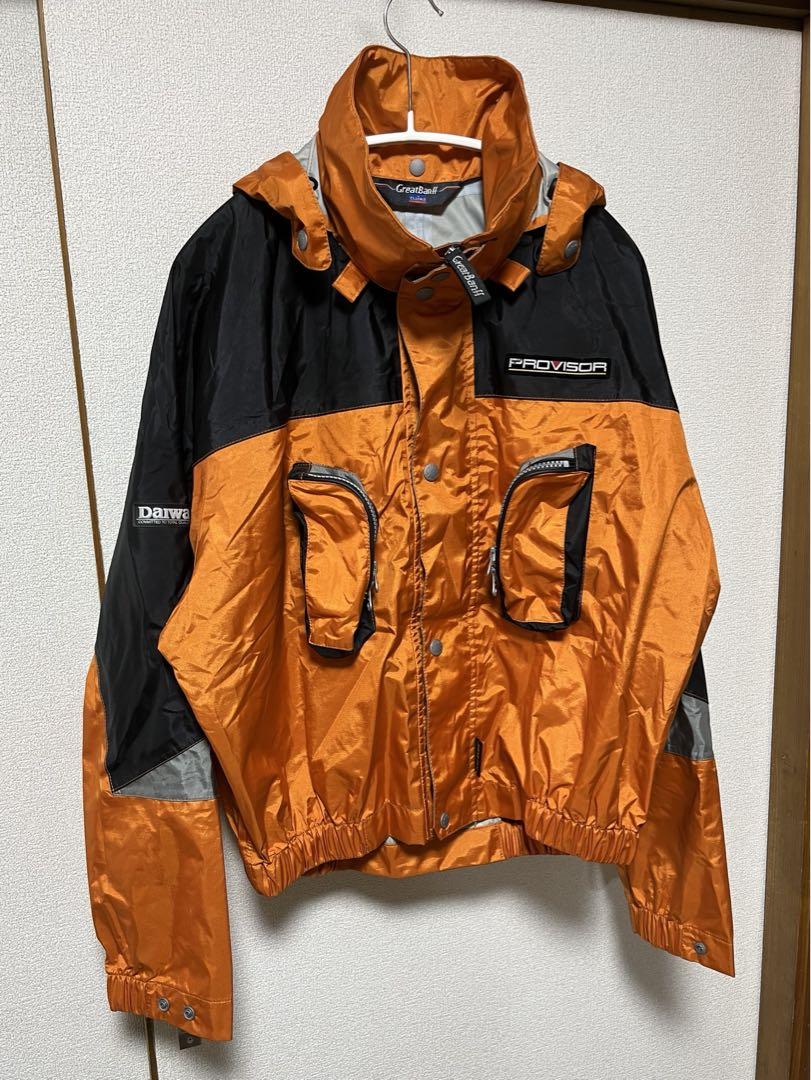 ダイワ GORE-TEX 鮎 渓流 ショート レインジャケット L オレンジ