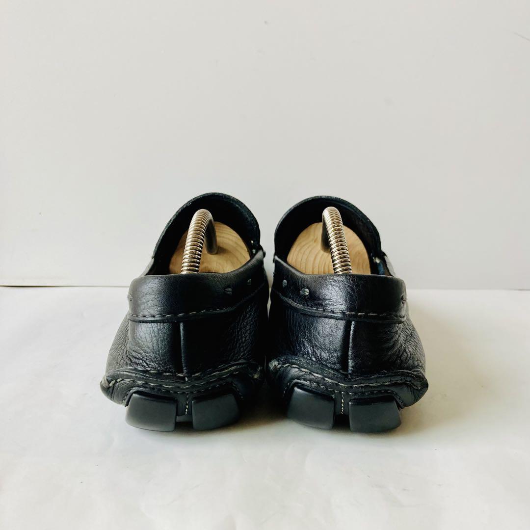 【美品】PRADA プラダ 黒 コインローファー 24.5cm 除菌・消臭済み