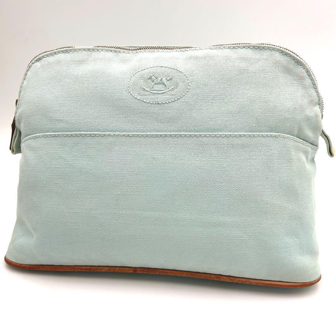 ⭐︎エルメス　HERMES　ポリードポーチMM 　馬ロゴ　　ririジップ　小物
