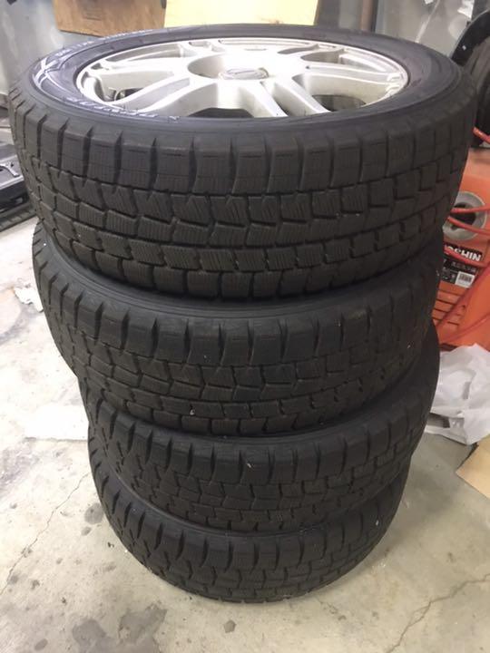 MINIクーパー用　スタッドレス+加工ホイール