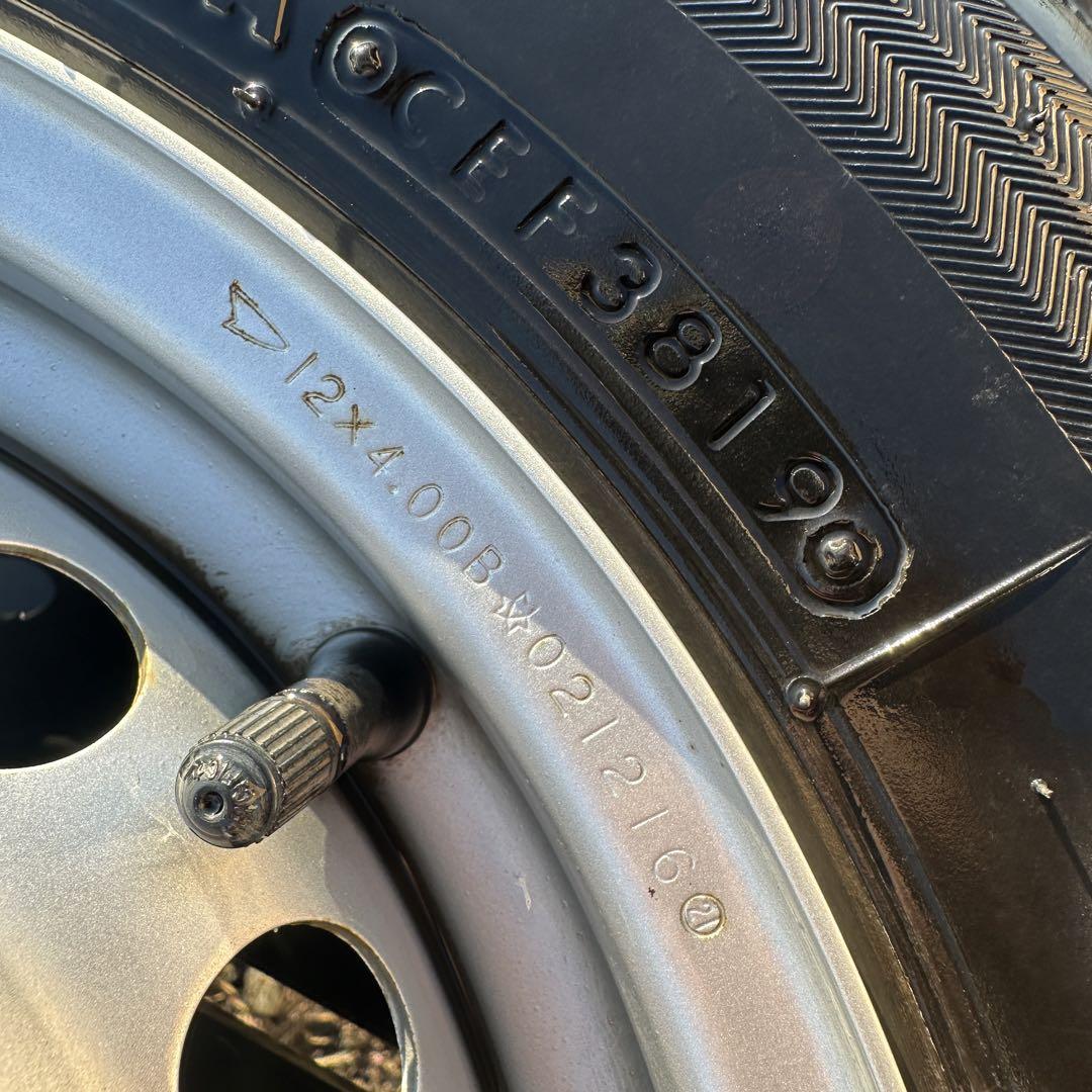 K305 ２本　ブリジストン　軽トラ　軽バン　ホイールセット　バリ山　ハイゼット