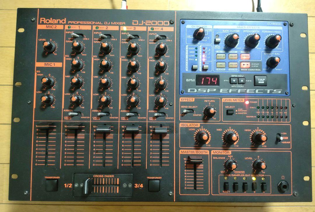 ROLAND DJ-2000 動作確認済み　送料込み　DJミキサー