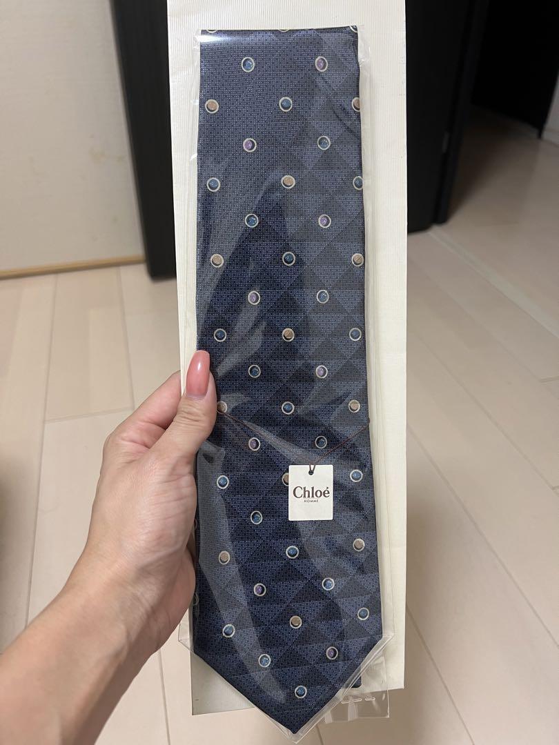 美品 Chloe クロエ ネクタイ ネイティブ柄 レジメンタル