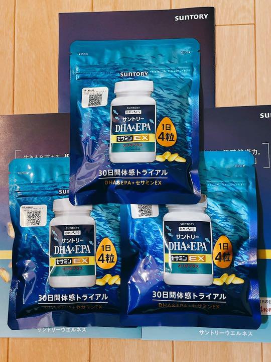 4袋セット サントリー自然のちから DHA&EPA+セサミンEX