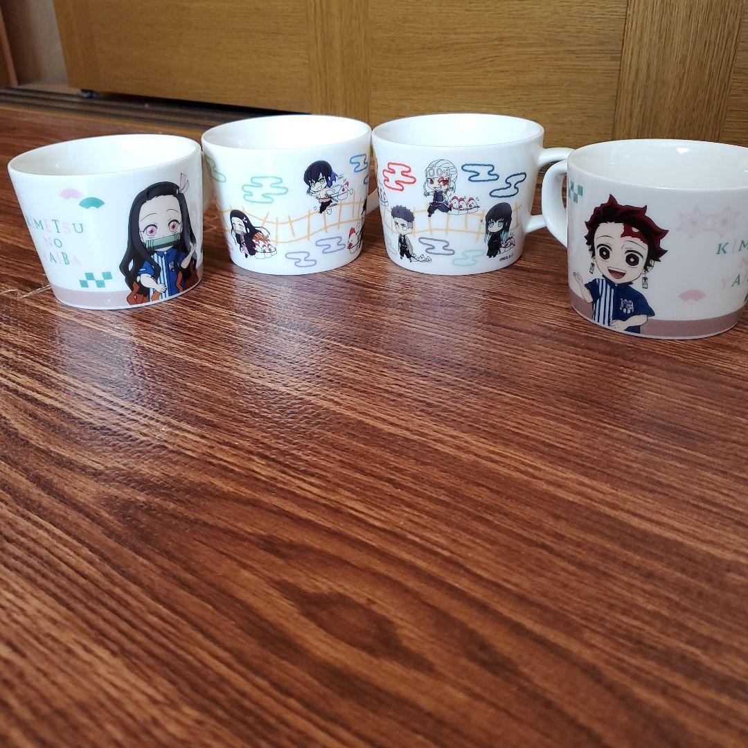 限定品】鬼滅の刃 マグカップ 4個セット 手作り