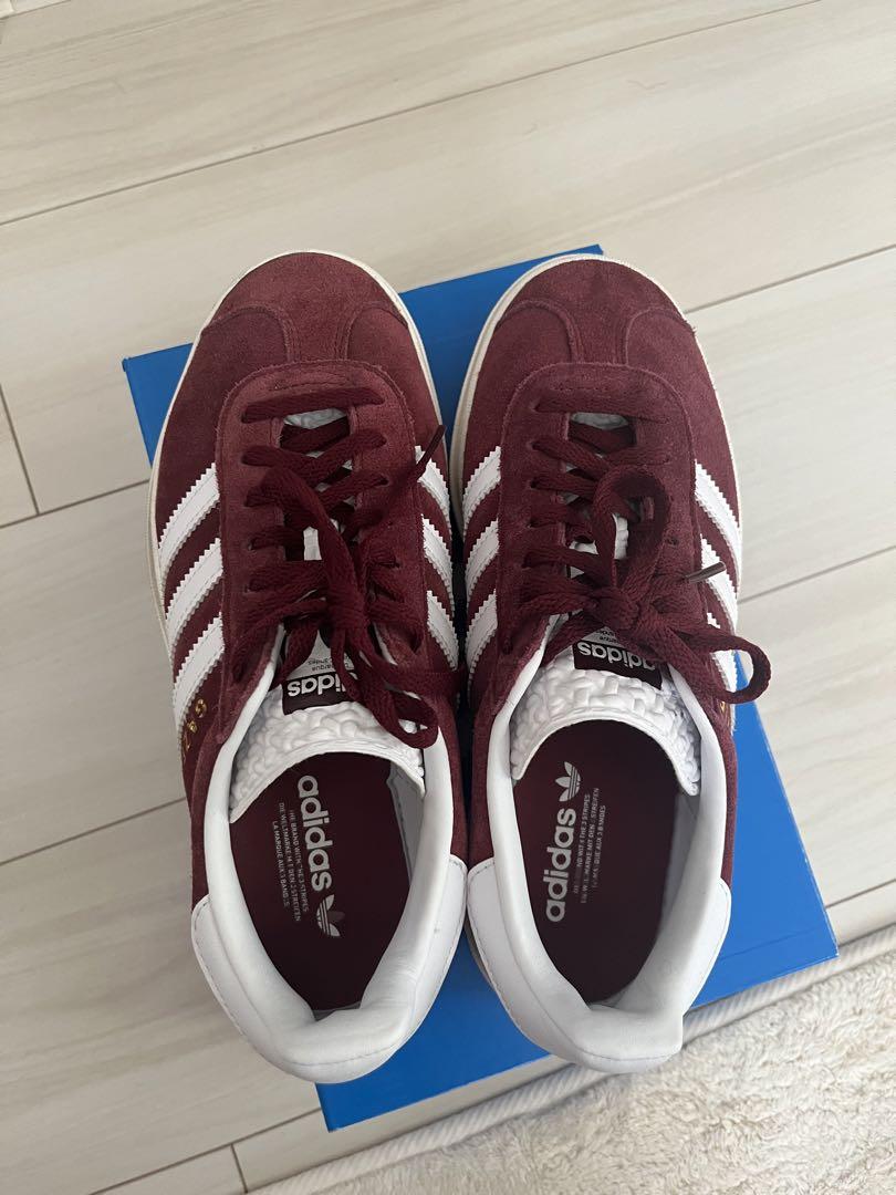 adidas Gazelle バーガンディ スニーカー