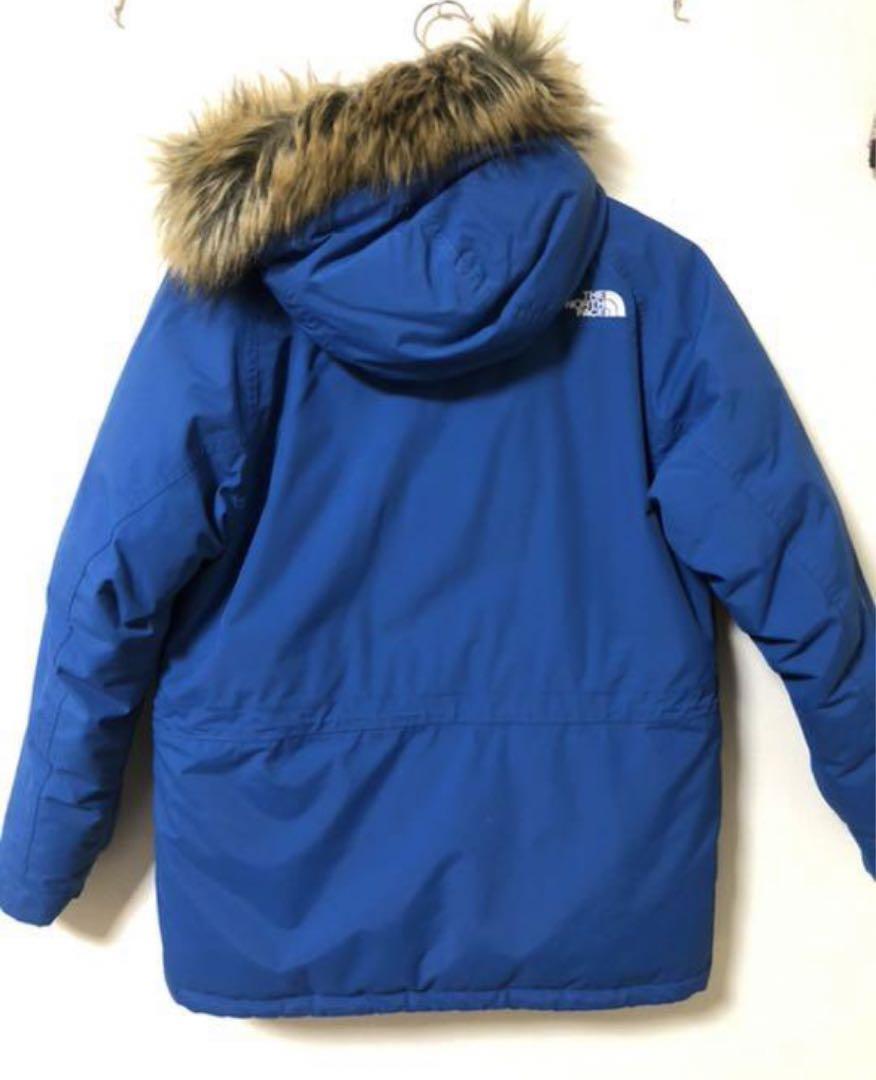The North Face 青 ファー付きジャケット マクマード ダウン