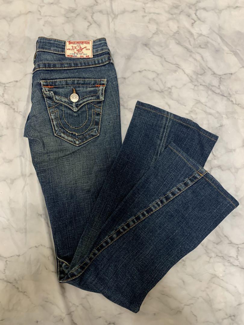 TRUE RELIGION フレア ブーツカット デニム パンツ 24 Y2K