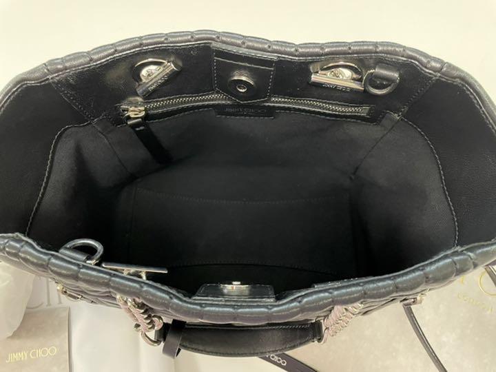 JIMMY CHOO HELIA SHOPPER S TMN ブラック JIMMY CHOO HELIA SHOPPER S TMN ブラック