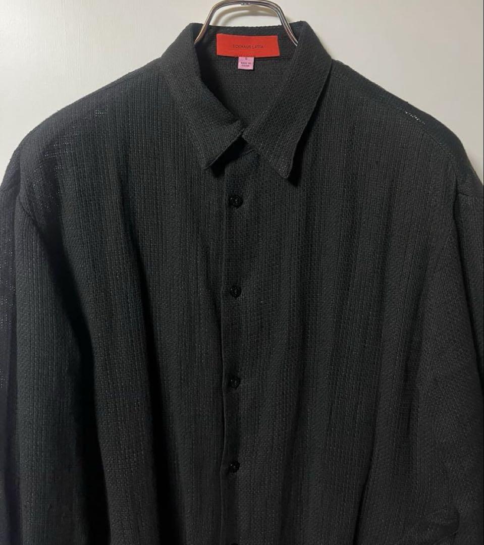 ECKHAUS LATTA ブラック長袖シャツ ECKHAUS LATTA 黒 長袖シャツ - メルカリ
