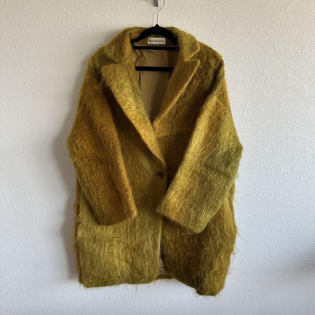 ERiKOKATORi キッドモヘア チェスターコート ERiKOKATORi キッドモヘア チェスターコート