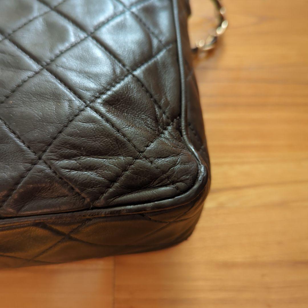 シャネル CHANEL 訳あり ブラック ショルダーバッグ