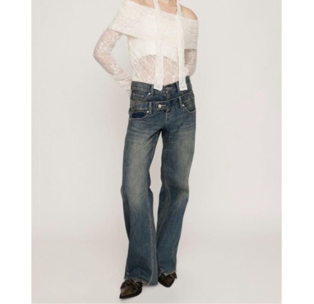【裾上げ】 SLY DOUBLE BELT WIDE FLARE PT-C 裾上げ】 SLY DOUBLE BELT WIDE FLARE PT-C - メルカリ