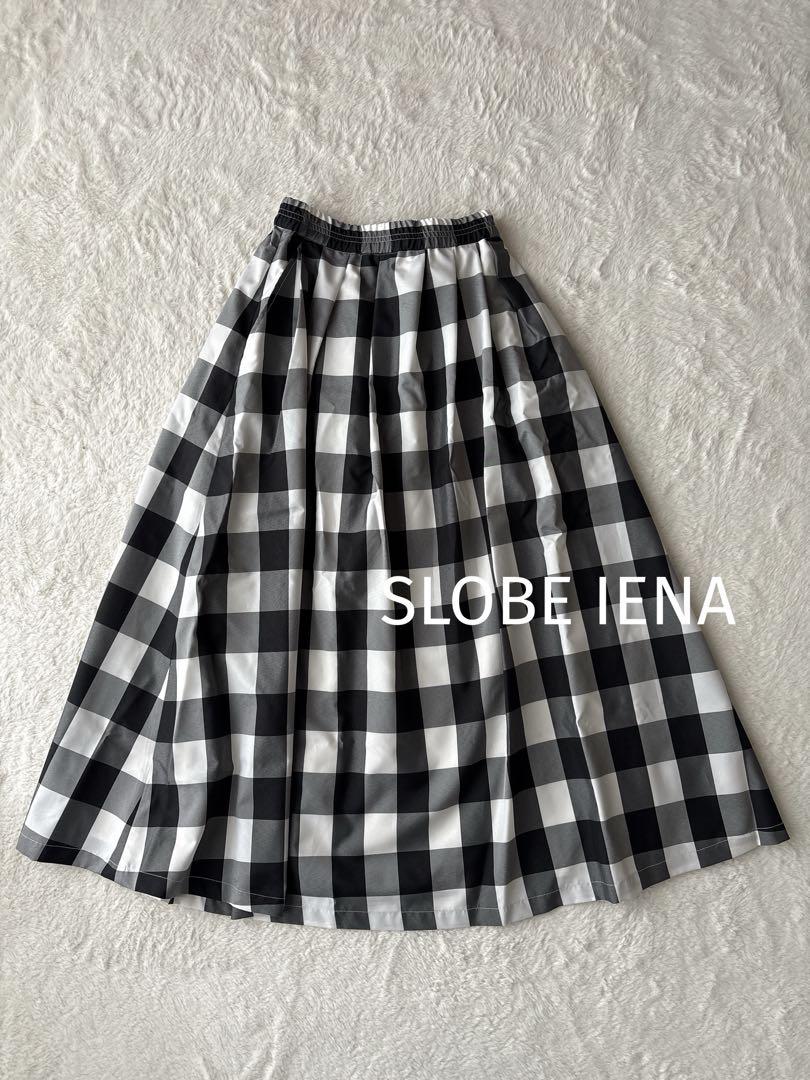 SLOBE IENA♡ギンガムチェックスカート　夏　ナチュラル