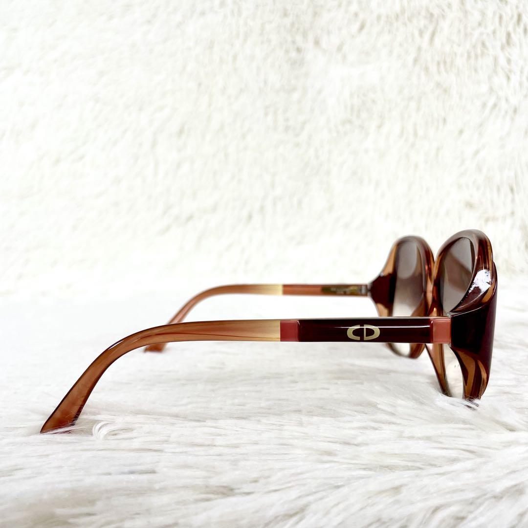 Dior ブラウンフレーム ブラウンレンズ サングラス 極美品 Christian Dior ビンテージサングラス ブラウンレンズ