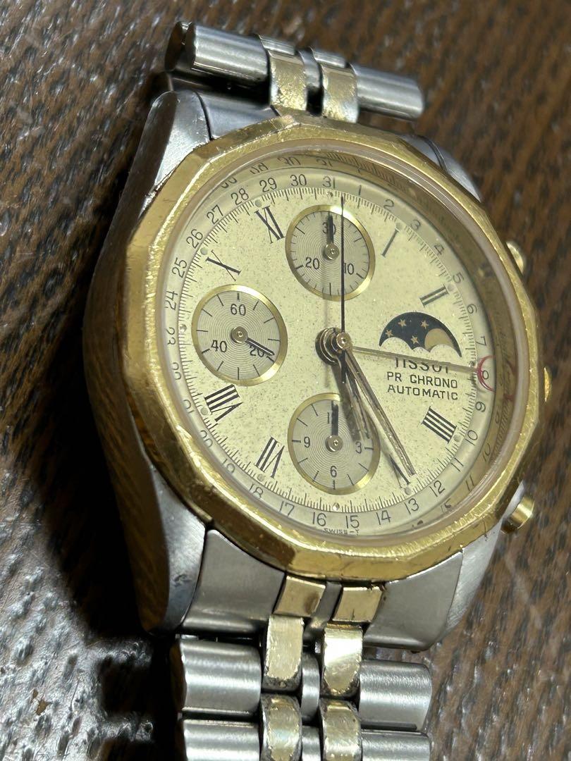 Tissot PR CHRONO ティソ トリカレ ムーンフェイズ 自動巻