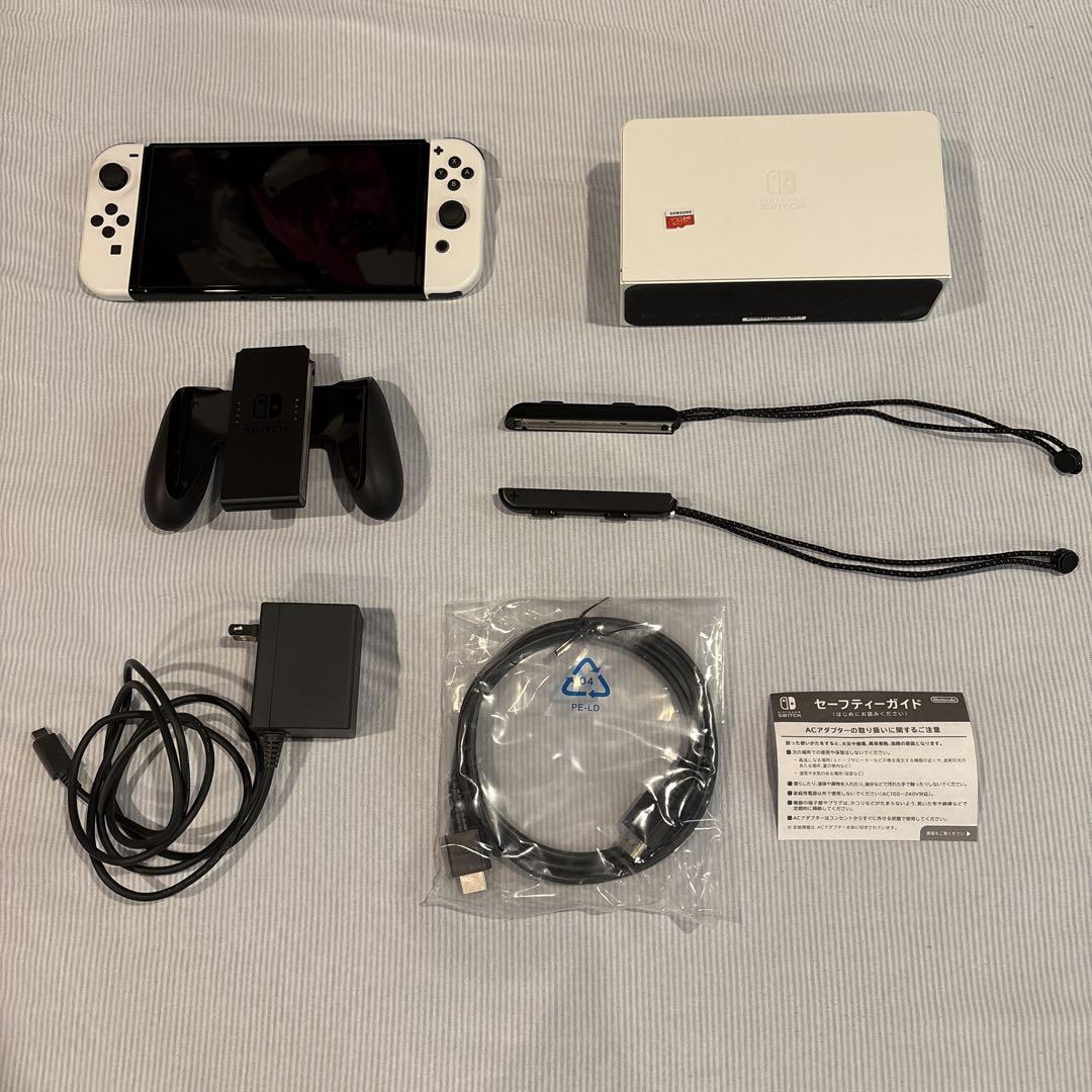 Nintendo Switch 有機EL本体+128GB microSD - メルカリ