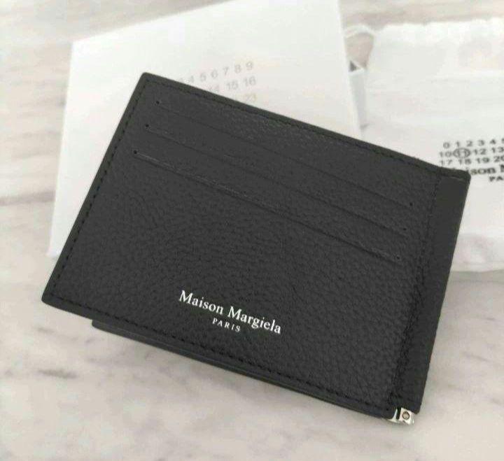新品 レザー マネークリップ メゾンマルジェラ mm6 二つ折り財布
