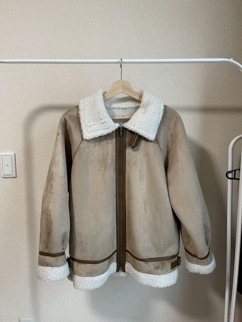 ビューティアンドユースユナイテッドアローズ／ノーカラーショートコート ベージュ BEAUTY&YOUTH UNITED ARROWS - ビューティー＆ユース