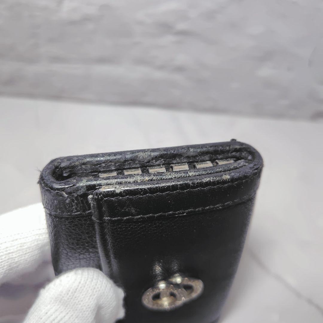 BVLGARI キーケース 4連 レザー ブラック メンズ ブルガリ