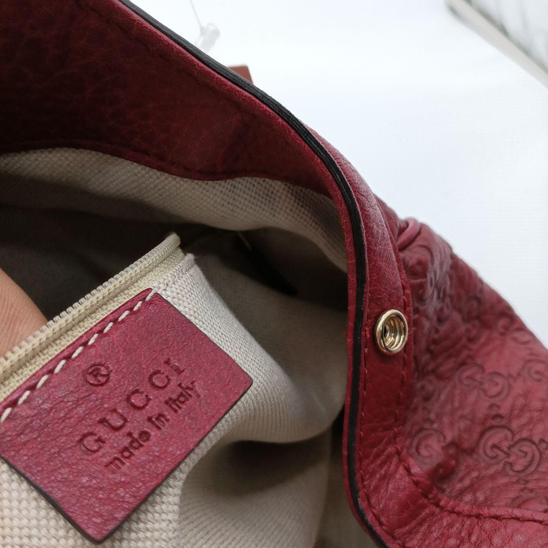 GUCCI ワインレッド ショルダーバッグ - メルカリ