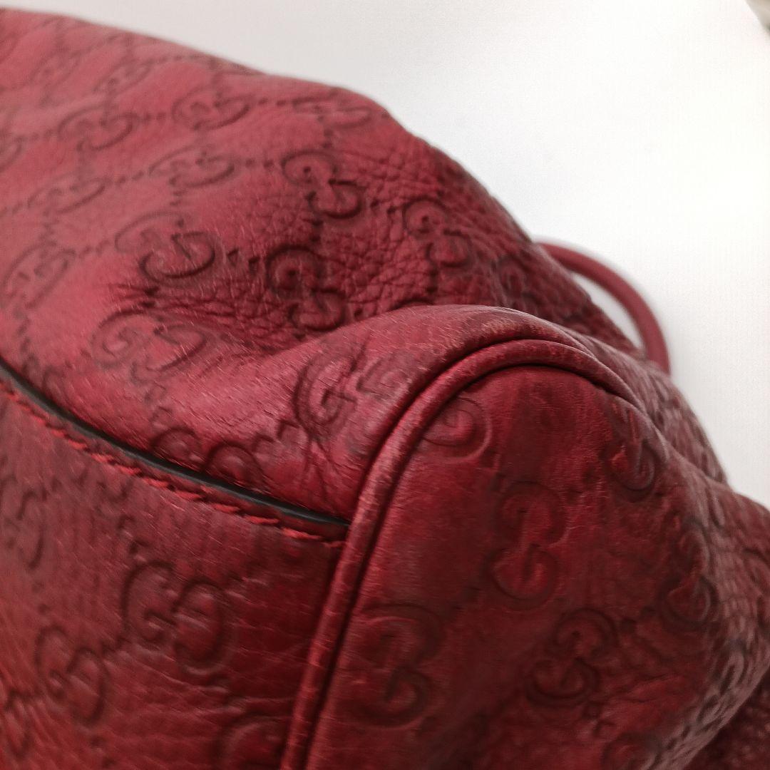 GUCCI ワインレッド ショルダーバッグ - メルカリ
