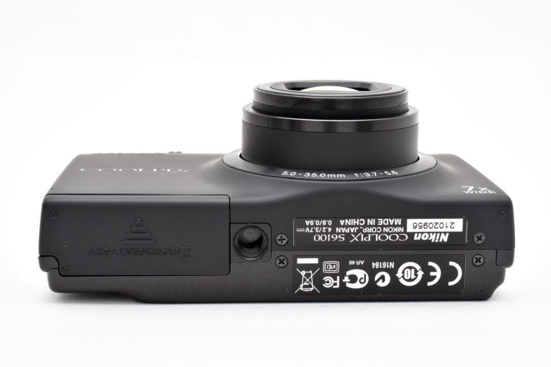 【極美品・返品保証】ニコン　Nikon COOLPIX S6100 ブラック