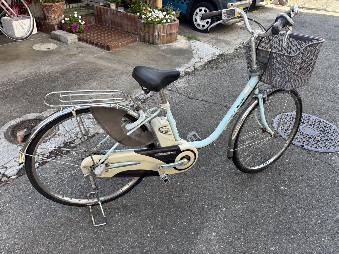 Panasonic水色 電動アシスト自転車 シティタイプ - メルカリ