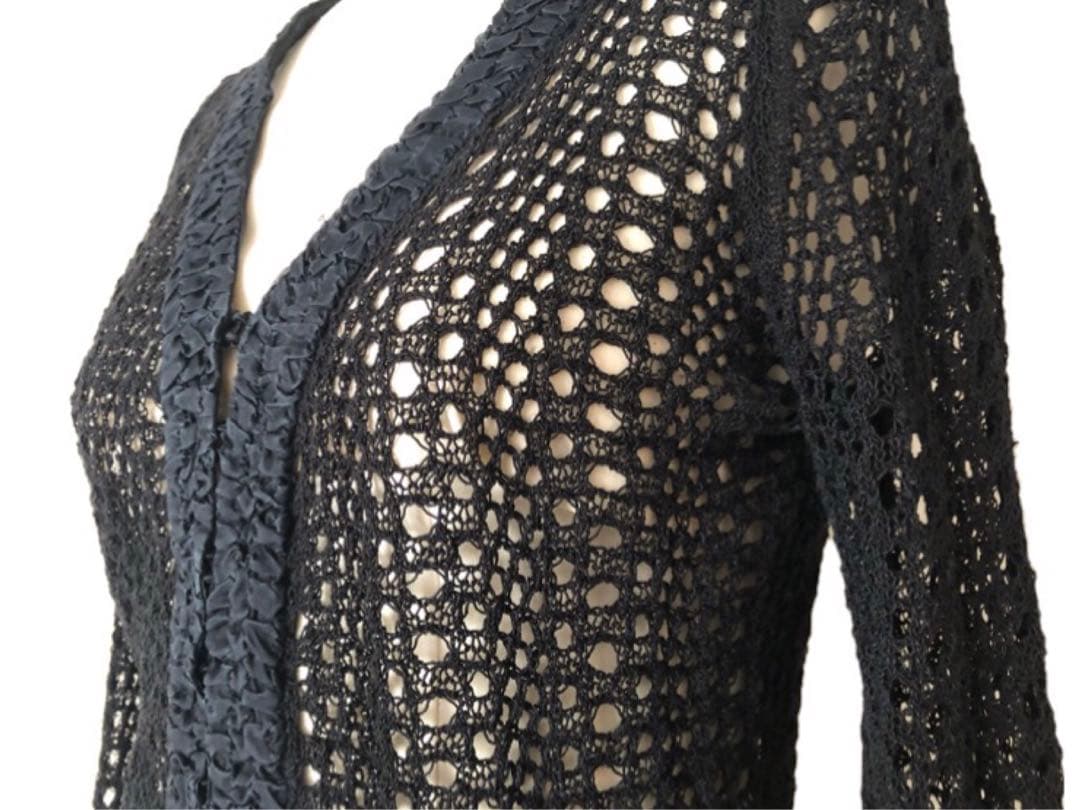 エンポリオアルマーニ かぎ編みレースカーディガン