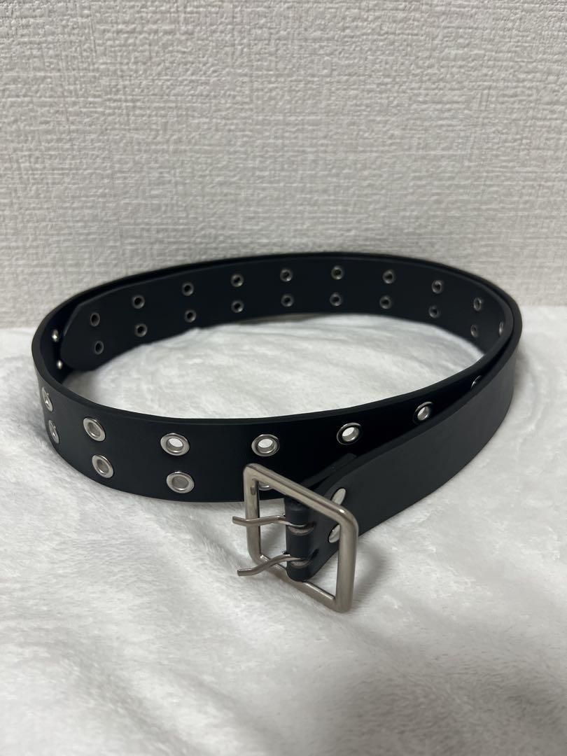 POST＆ＣＯ★90 レザーベルト バックルベルト ペイズリー ブラック Y2K POST＆CO☆90 レザーベルト バックルベルト ペイズリー