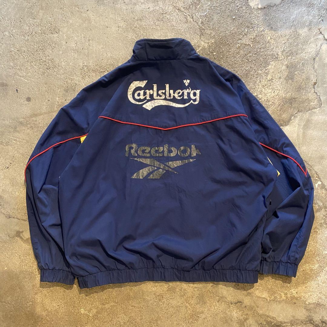 割引済！XL 90's Reebok リバプール ナイロンジャケット